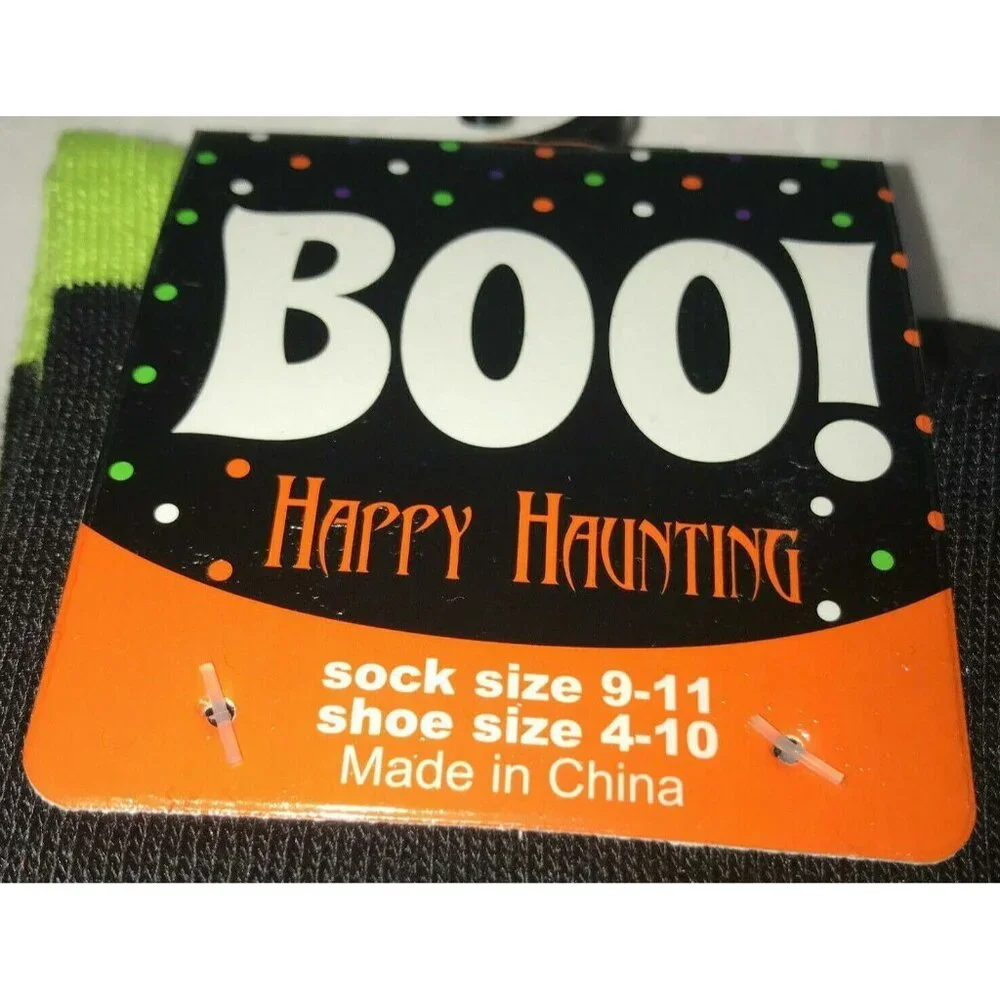 Boo! halloween socks